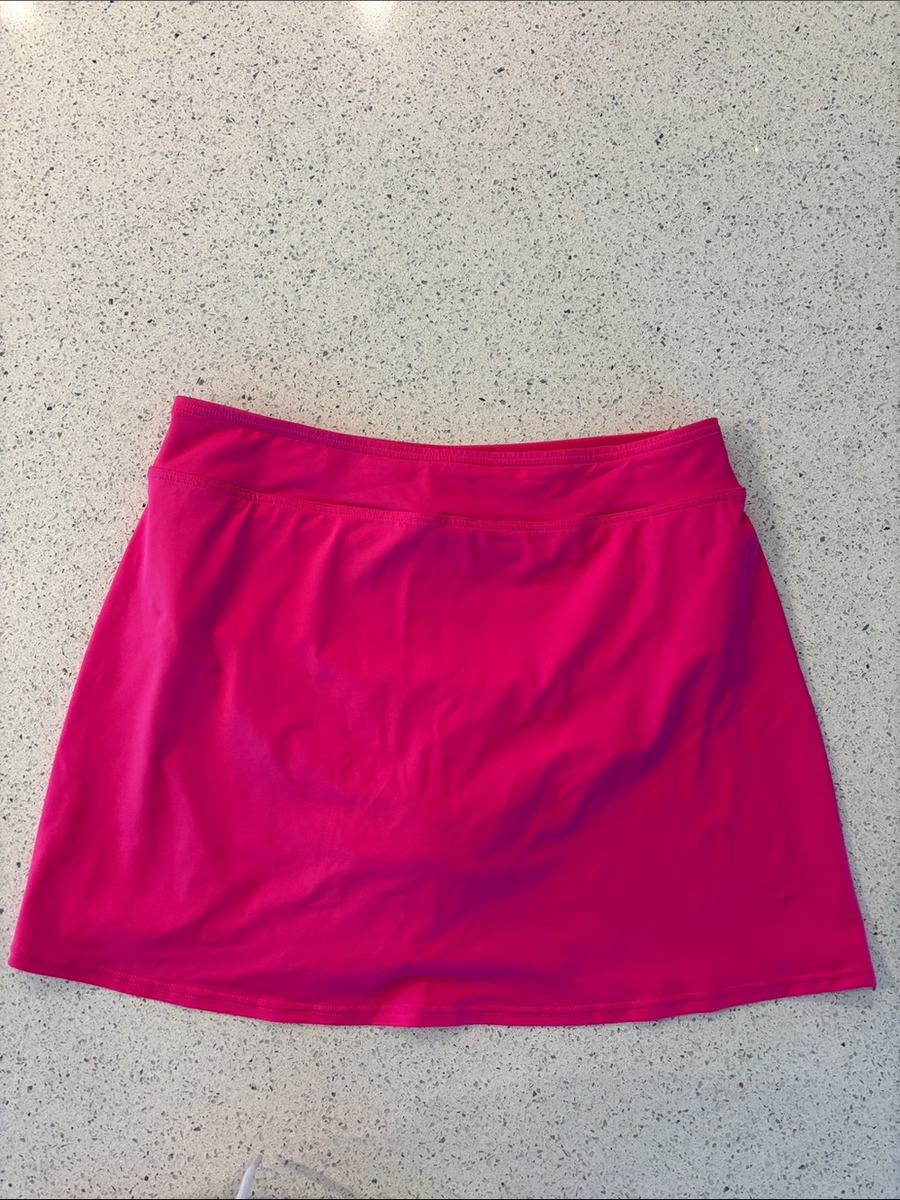 Lands' End Bright Pink A-Line Swim Skirt 8 Long